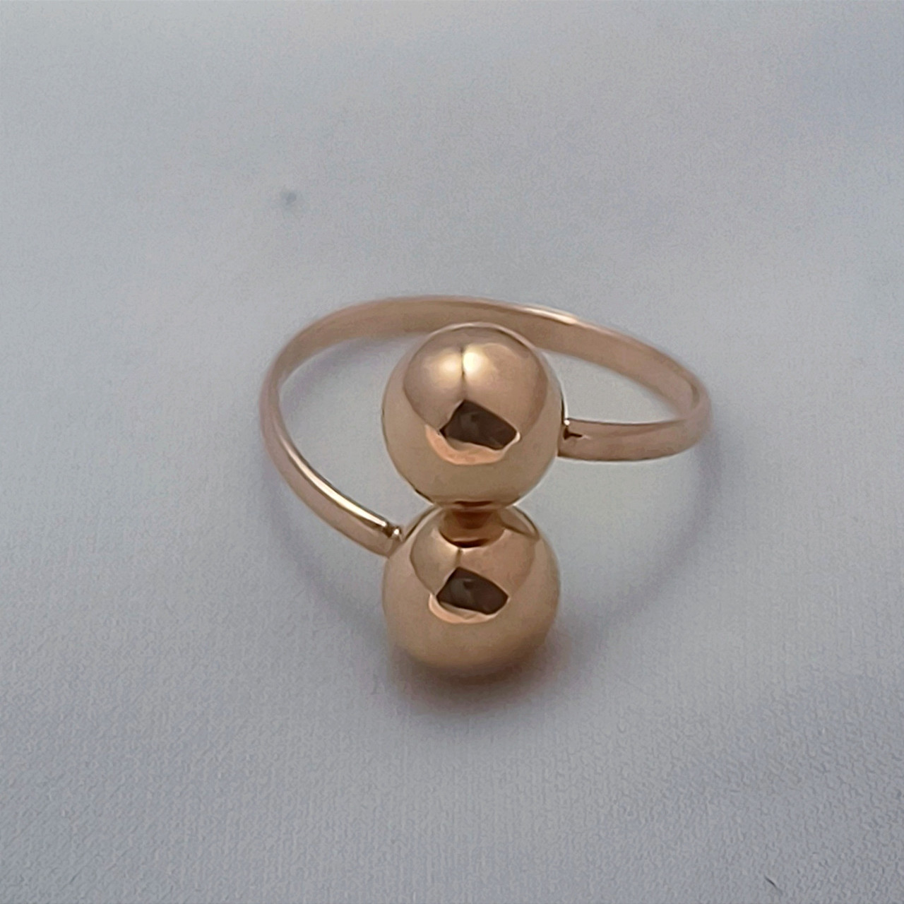 Золоте кільце з кульками 585 проби Ukr-gold.com - Зображення 4