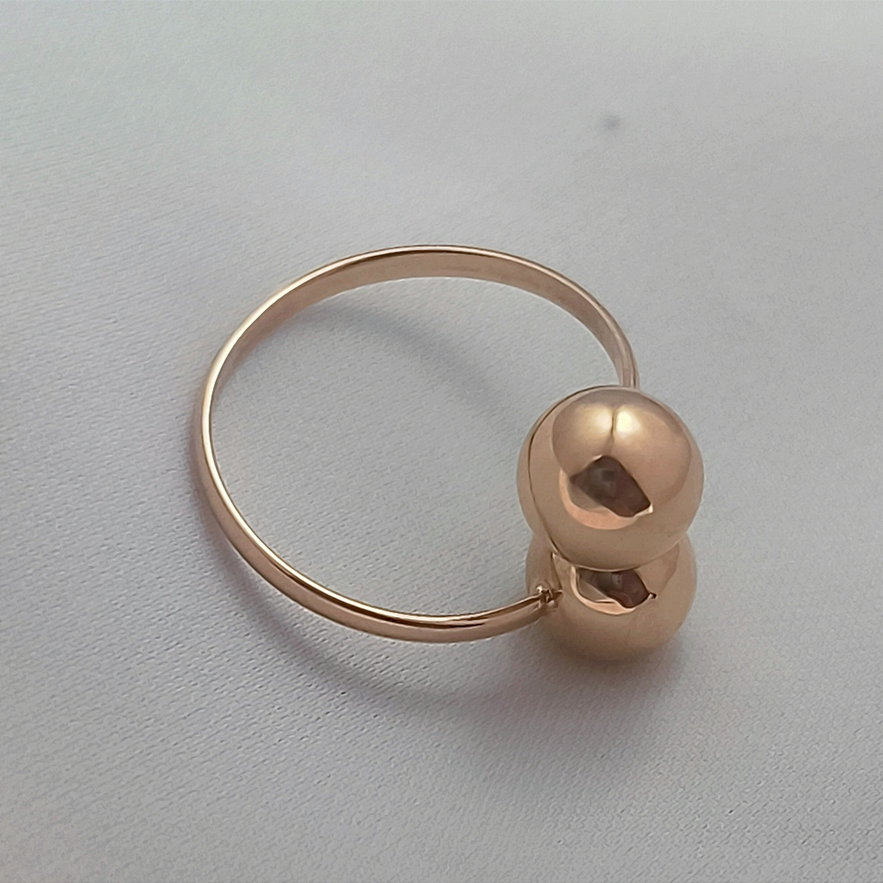 Золоте кільце з кульками 585 проби Ukr-gold.com - Зображення 2