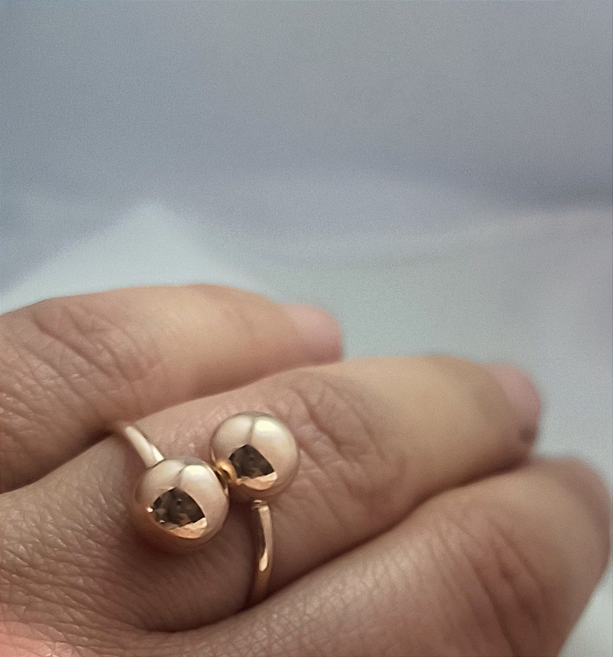 Золоте кільце з кульками 585 проби Ukr-gold.com - Зображення 3