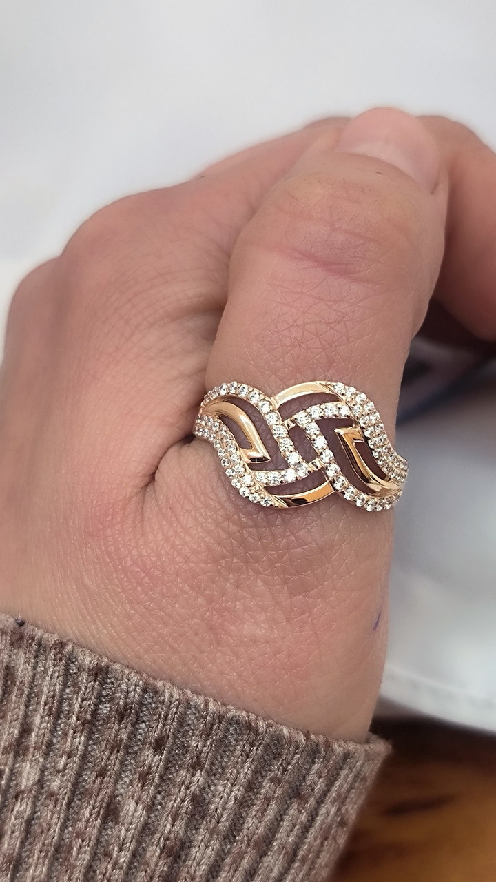 Золоте кільце 585 проби Ukr-gold.com - Зображення 3