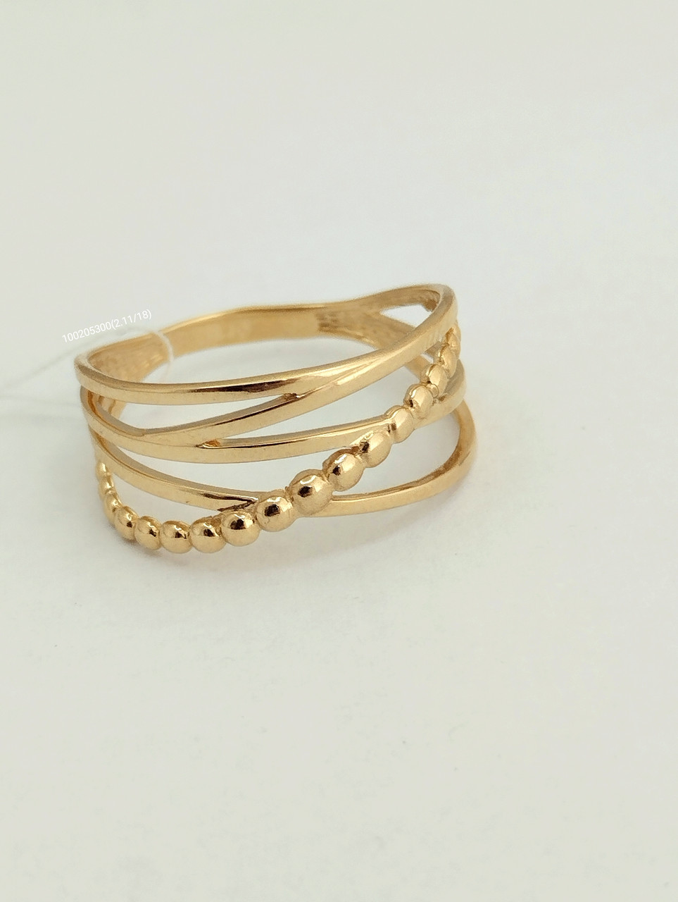 Золоте кільце без вставок Ukr-gold - Зображення 2