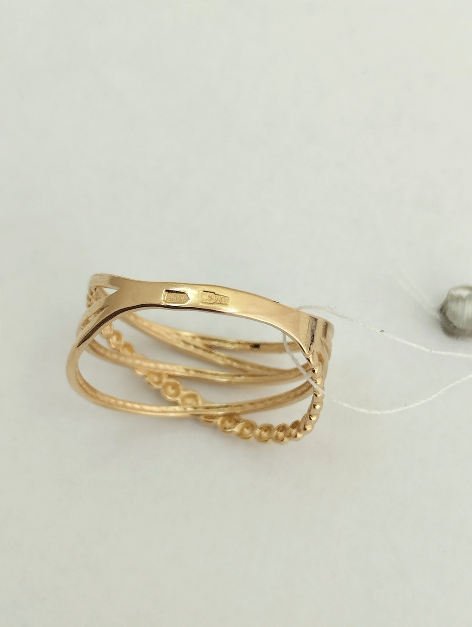 Золоте кільце без вставок Ukr-gold - Зображення 5