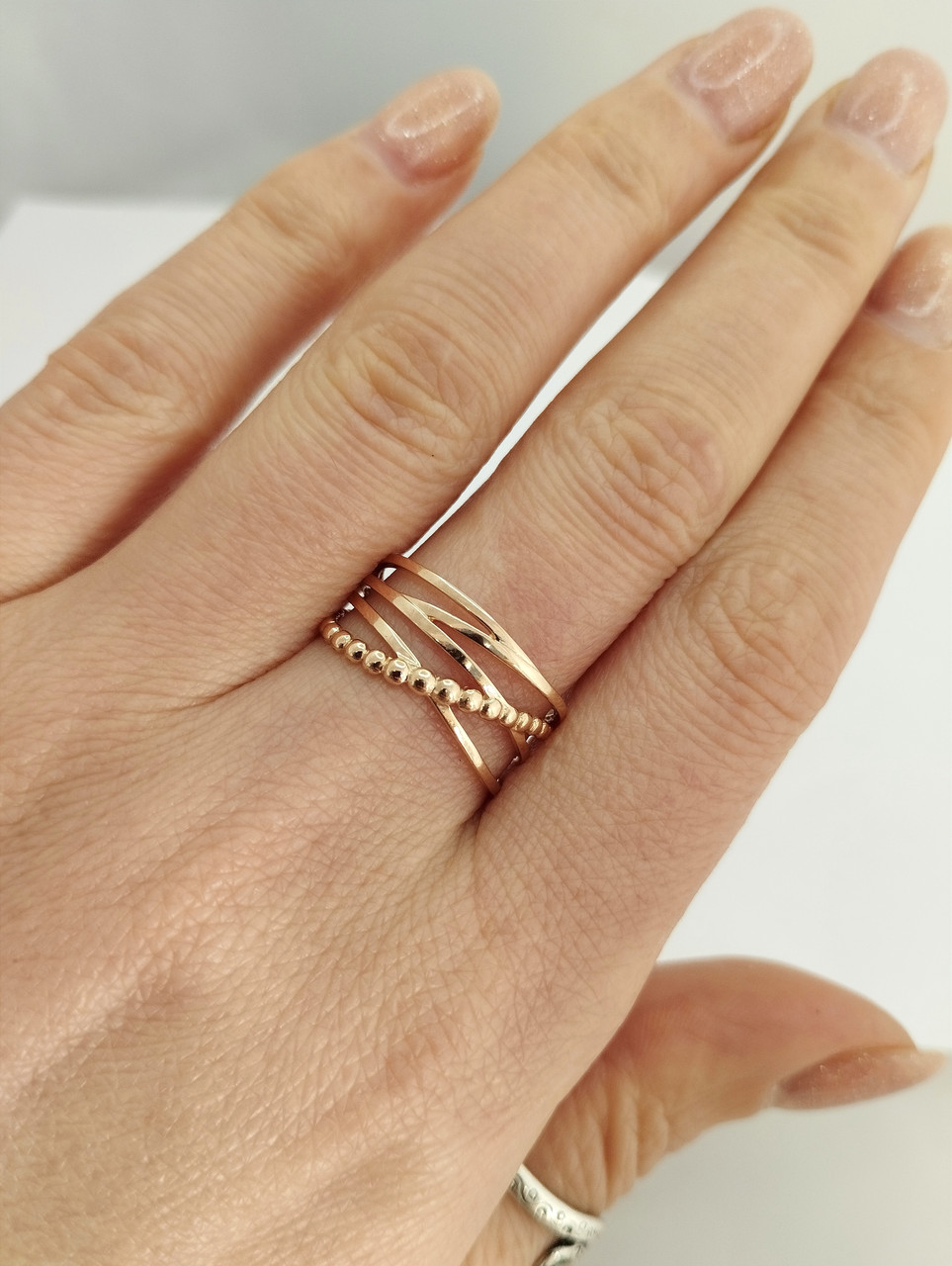 Золоте кільце без вставок Ukr-gold - Зображення 3