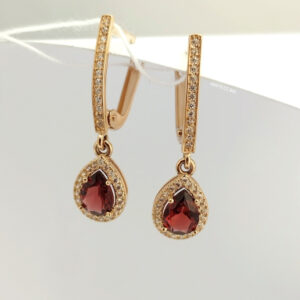 5431537611_zolotye-sergi-s.jpg Золоті сережки з гранатом і цирконієм Ukr-gold