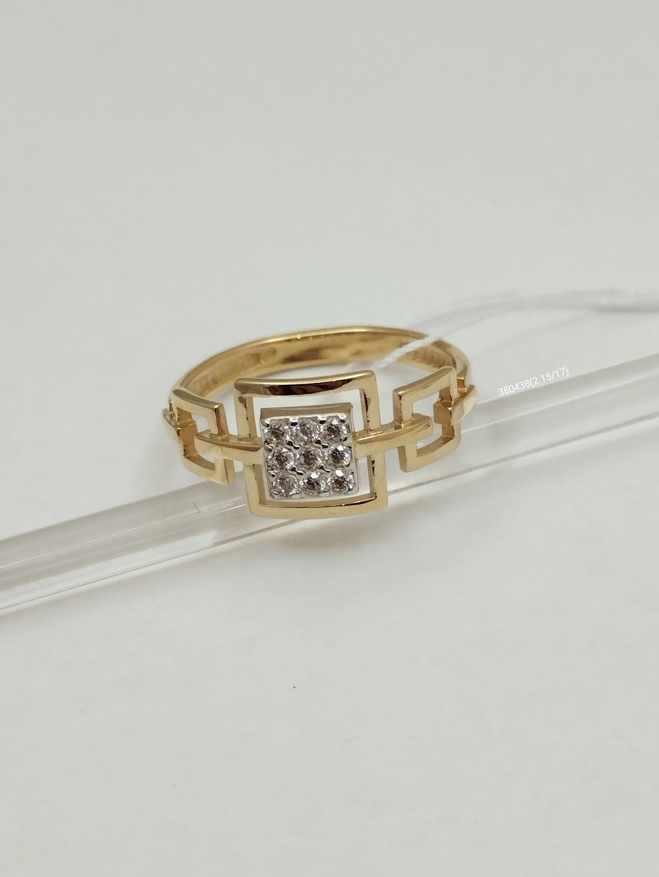 Золоте кільце з цирконієм Ukr-gold - Зображення 2