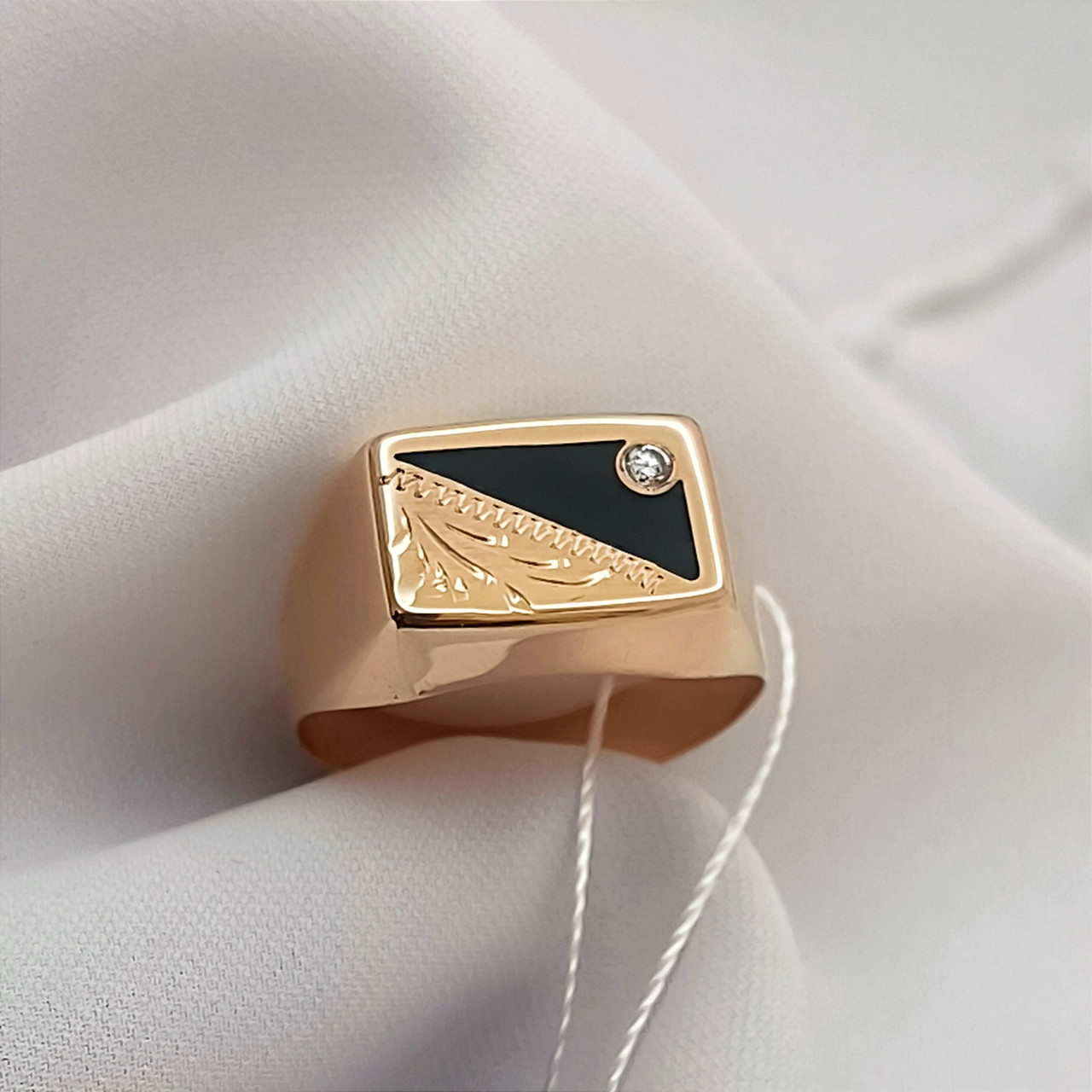 Чоловіча золота печатка 585 проби Ukr-Gold.com - Зображення 6