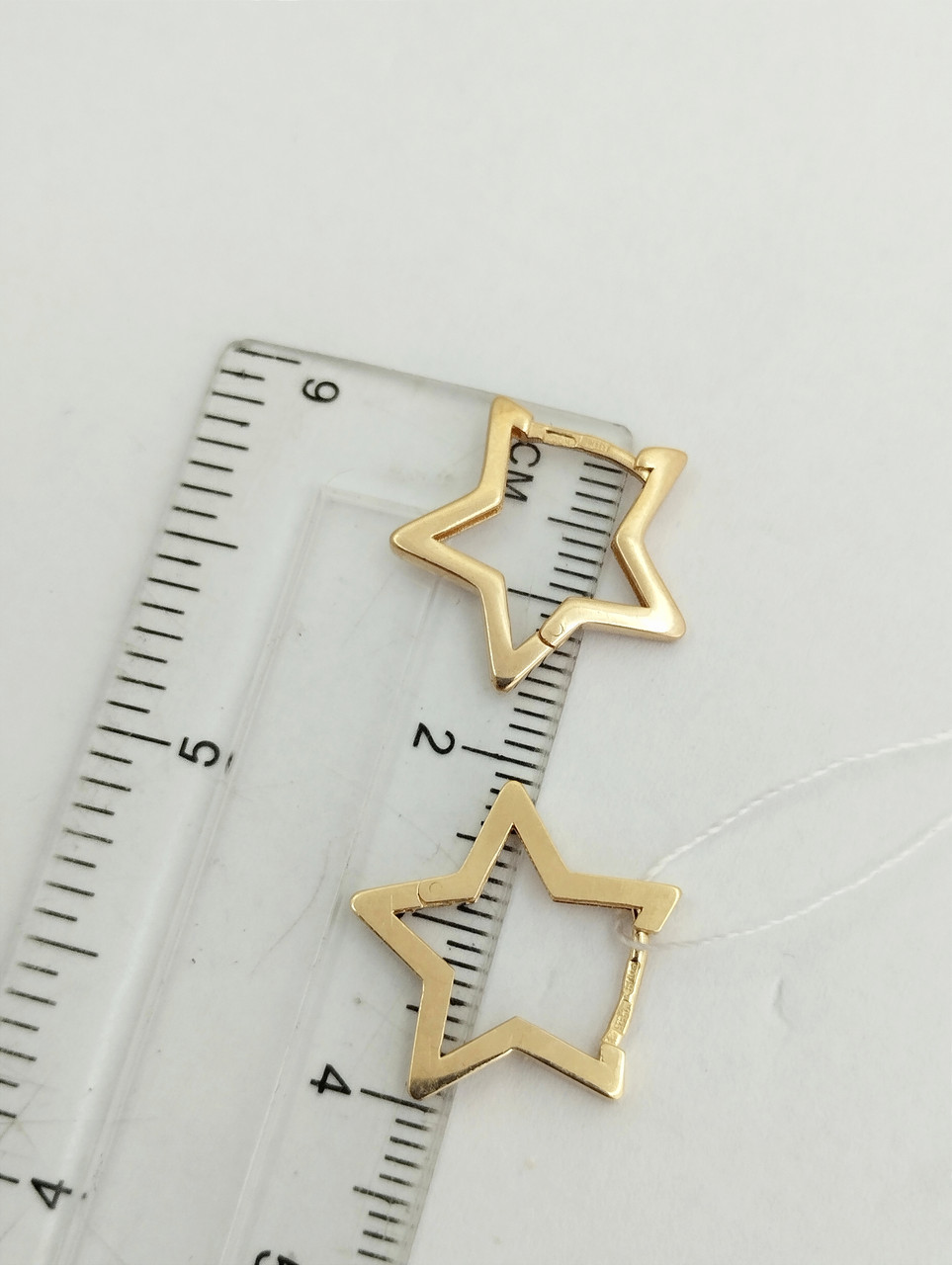 Золоті сережки зірка Ukr-gold - Зображення 4