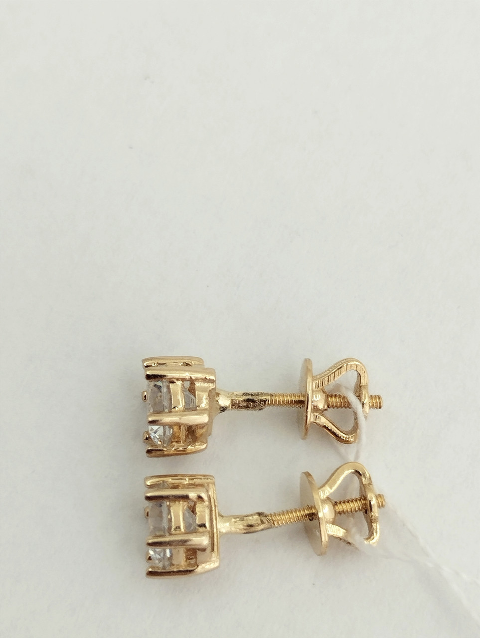 Золоті сережки гвоздики Ukr-gold - Зображення 4