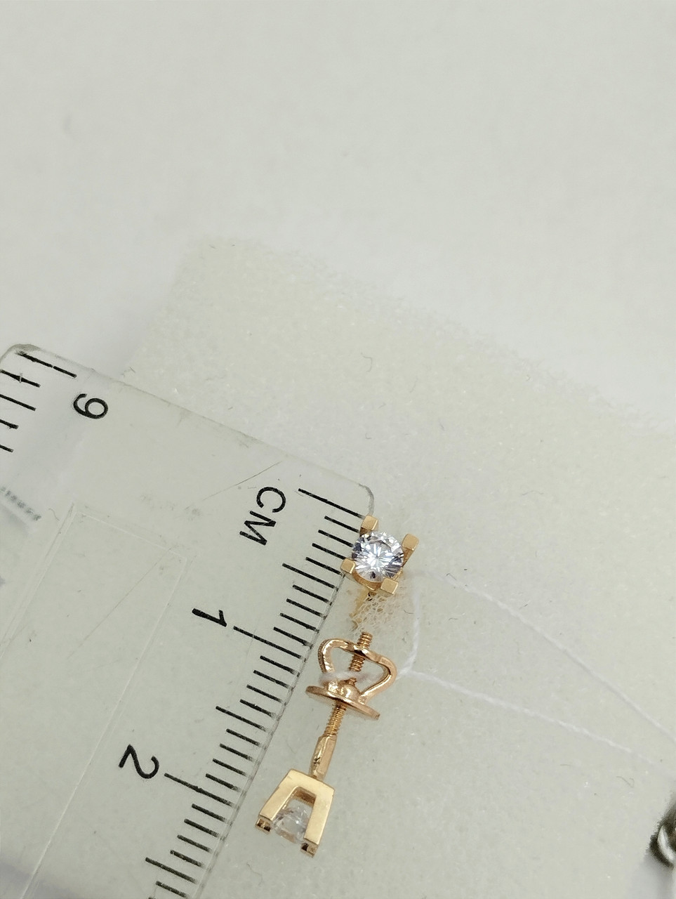 Золоті сережки пусети Ukr-gold - Зображення 3