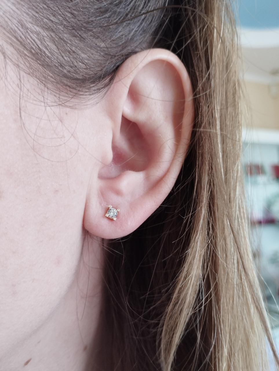 Золоті сережки пусети Ukr-gold - Зображення 4