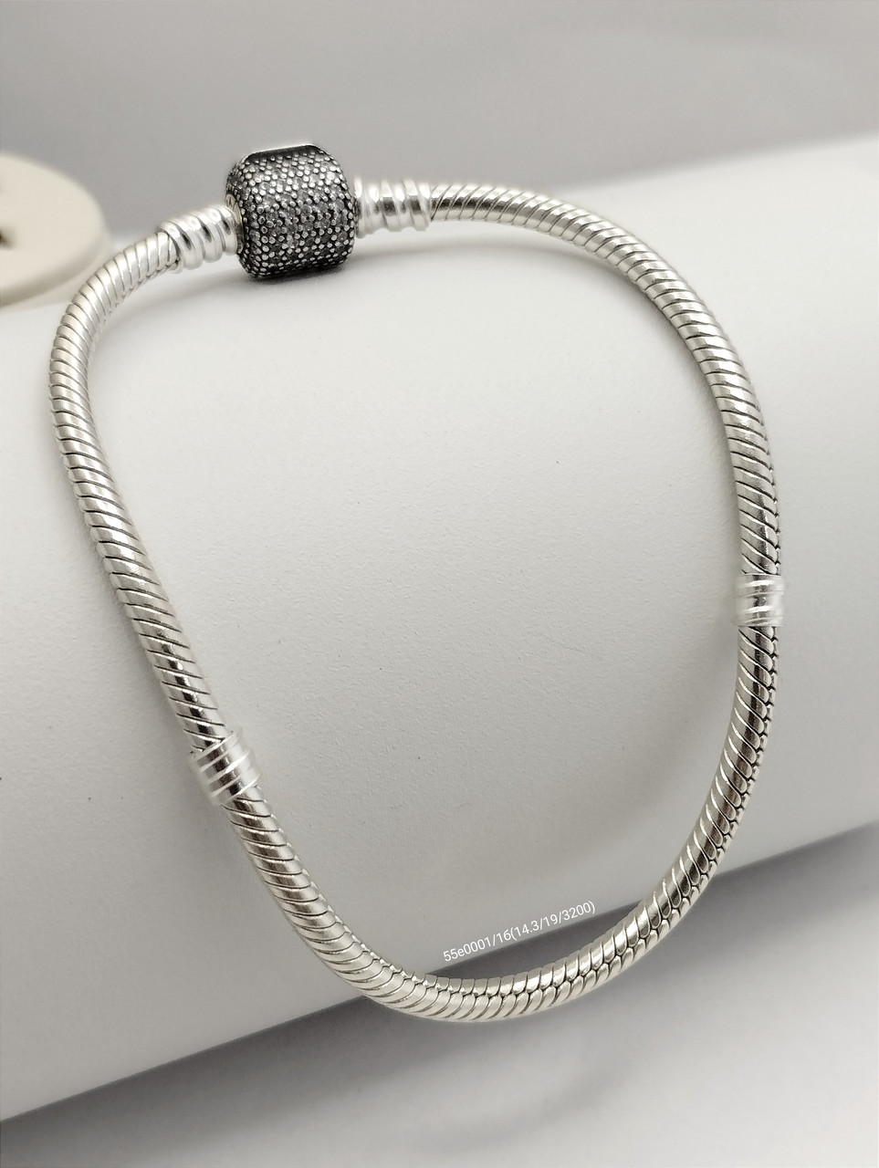 Срібний браслет снейк Ukr-gold