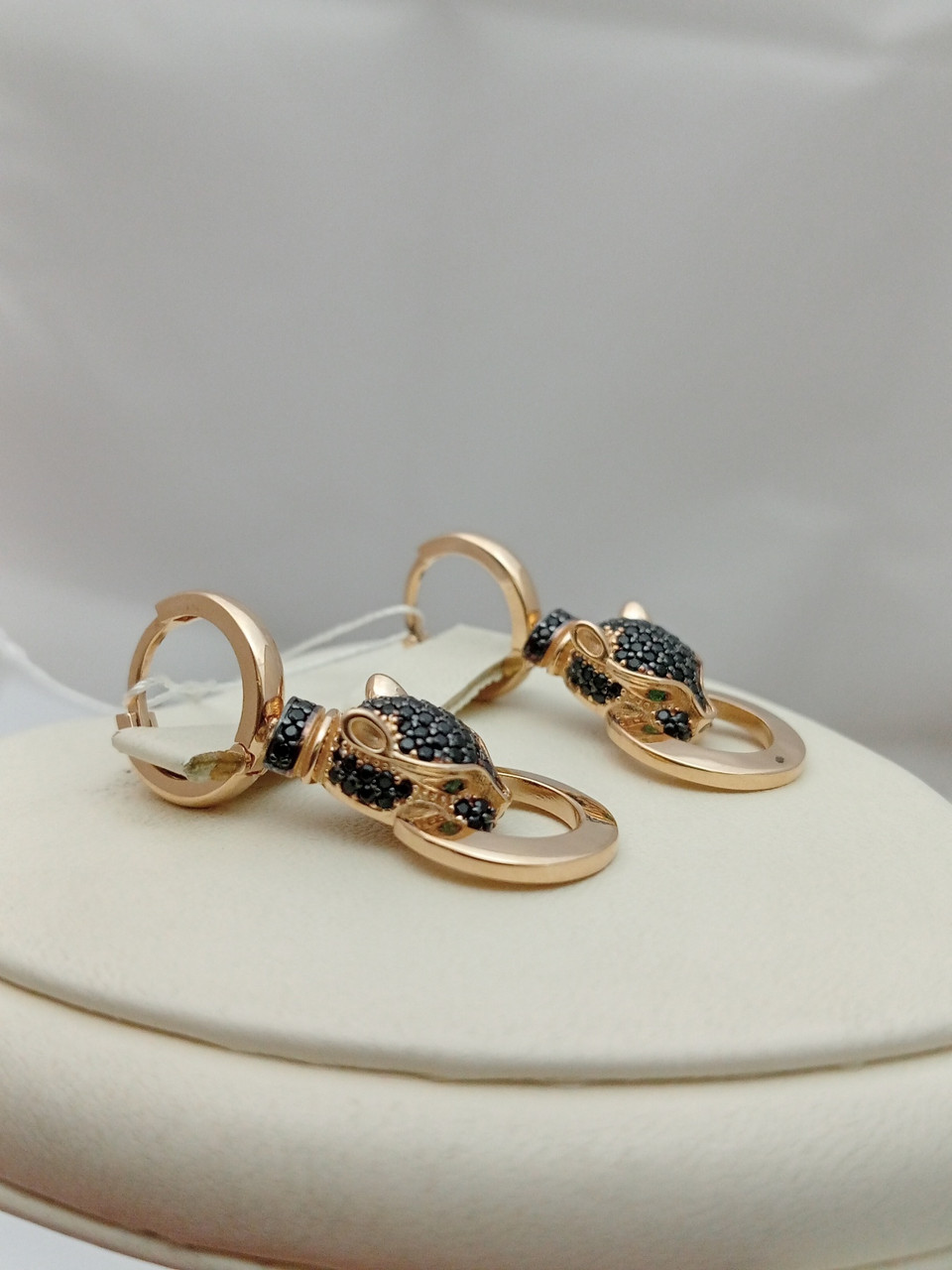 Золоті сережки Пантера Ukr-gold - Зображення 5