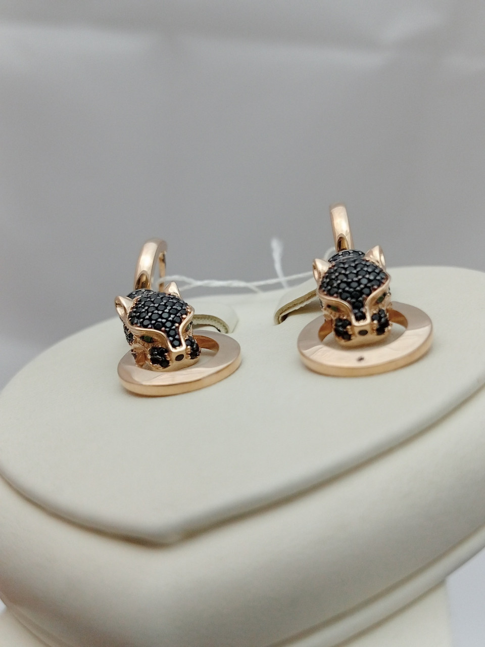 Золоті сережки Пантера Ukr-gold - Зображення 7