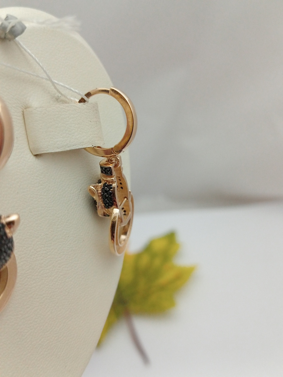 Золоті сережки Пантера Ukr-gold - Зображення 8