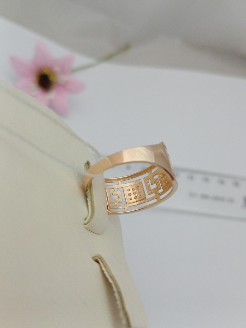 Золоте кільце з цирконієм Ukr-gold - Зображення 3