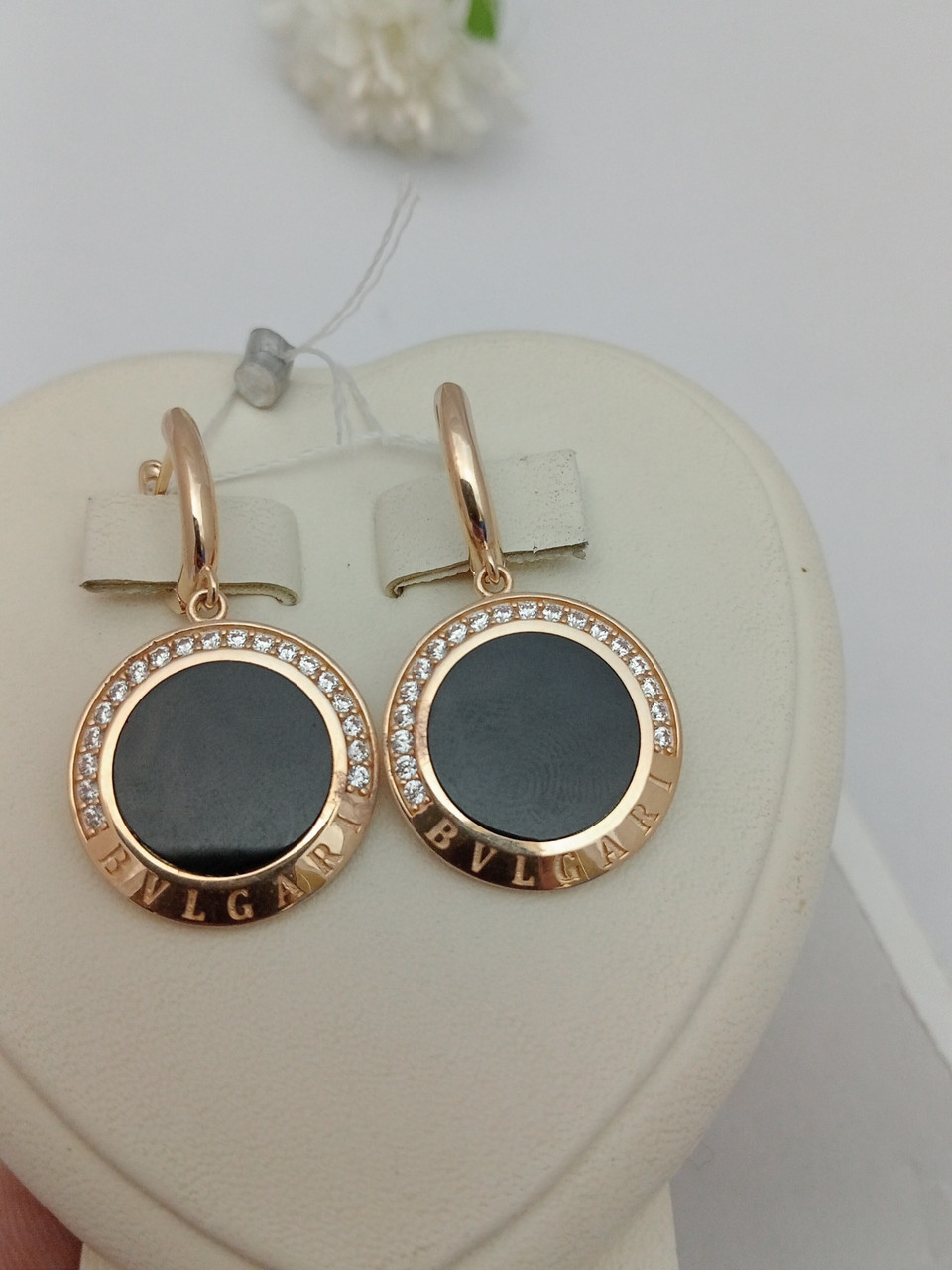 Золоті сережки з емаллю Ukr-gold - Зображення 3