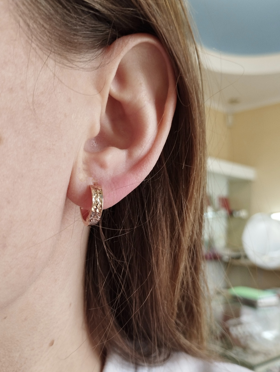 Золоті сережки кільця Ukr-gold - Зображення 3