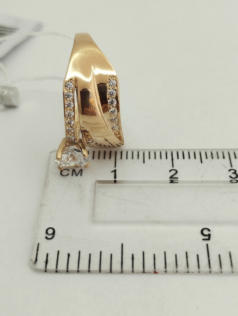 Золоте кільце з цирконієм Ukr-gold - Зображення 5