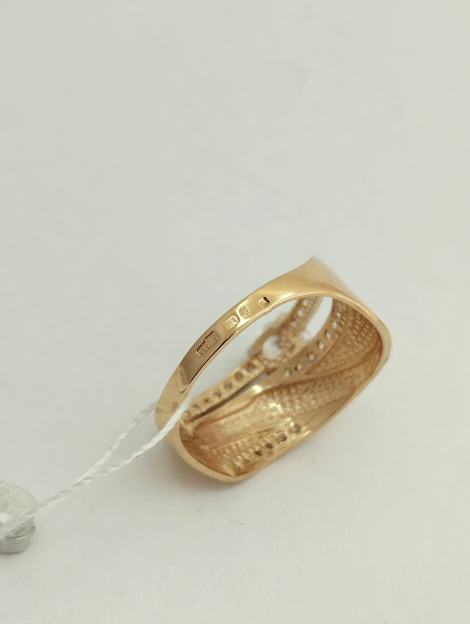 Золоте кільце з цирконієм Ukr-gold - Зображення 6