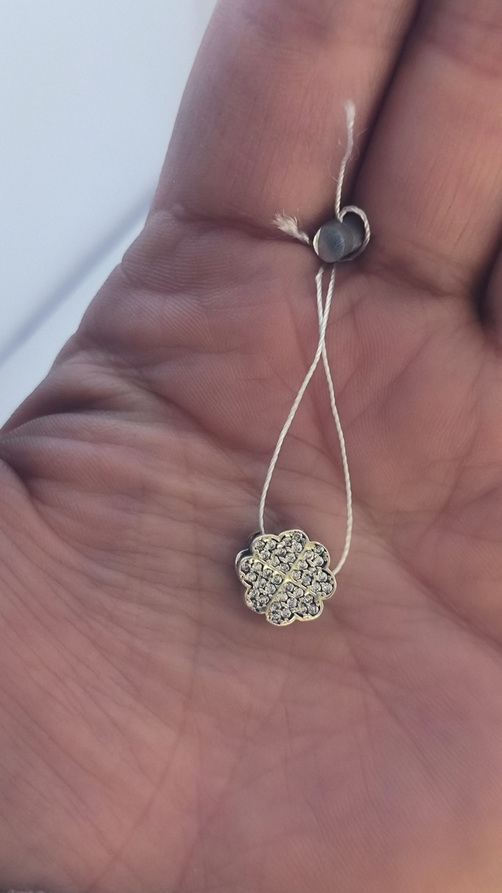 Срібний кулон шарм з цирконієм - Зображення 4