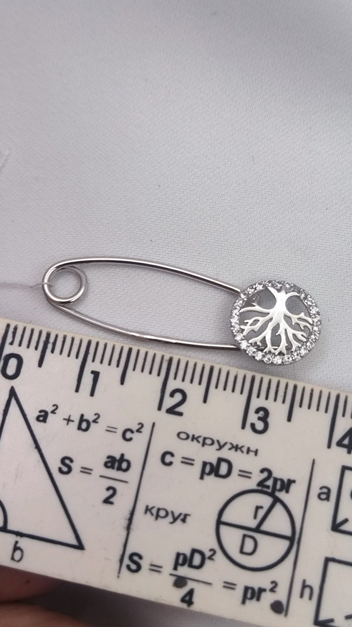 Срібна шпилька 925 проби Ukr-Gold.com - Зображення 2