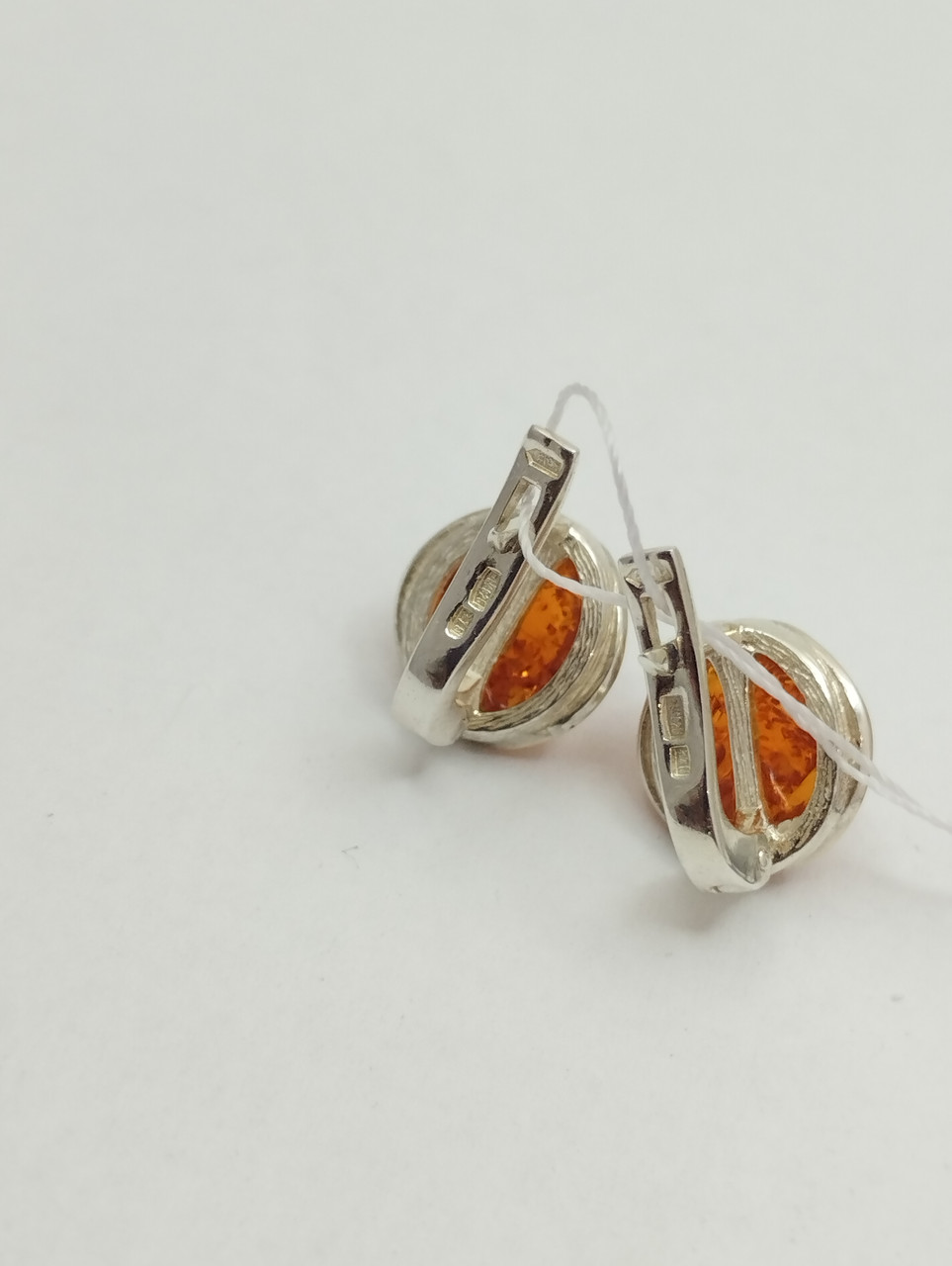 Срібні сережки із золотими пластинами Ukr-gold.com - Зображення 4