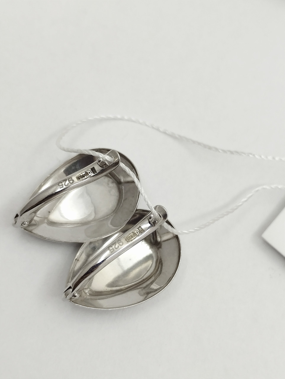 Срібні сережки без вставок Ukr-gold.com - Зображення 4