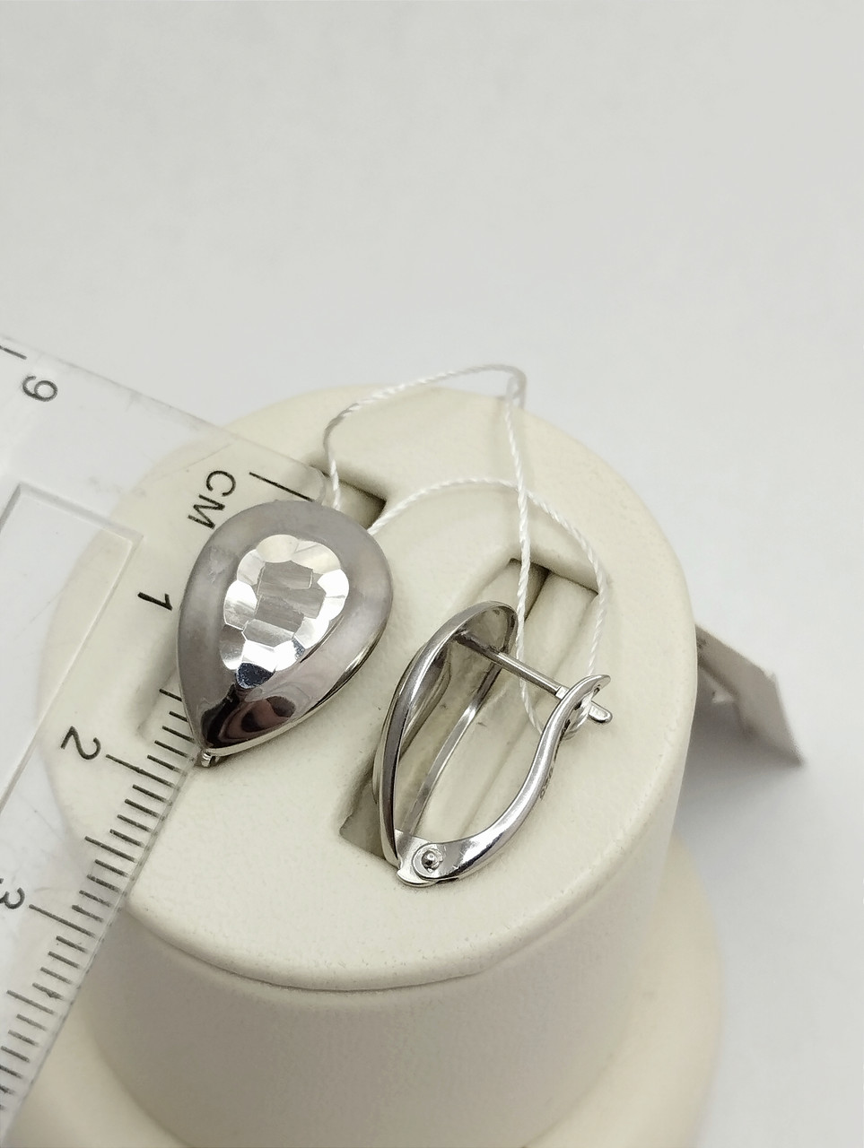 Срібні сережки без вставок Ukr-gold.com - Зображення 2