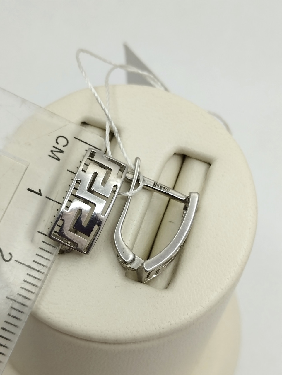 Срібні сережки без вставок Ukr-gold.com - Зображення 2