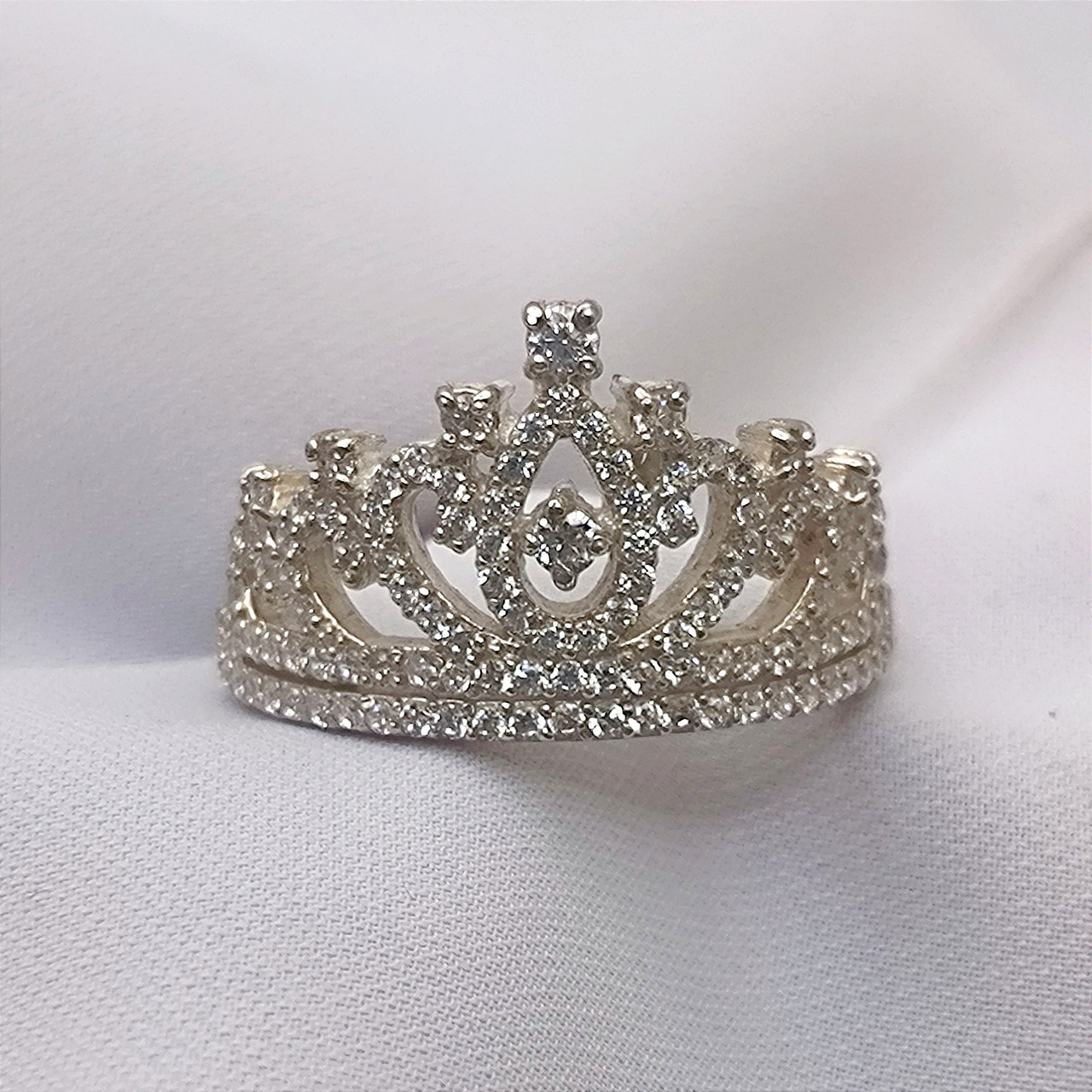 Срібна каблучка корона, каблучка у вигляді корони - Зображення 5