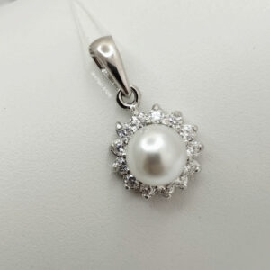 Срібний кулон з перлиною Ukr-gold.com
