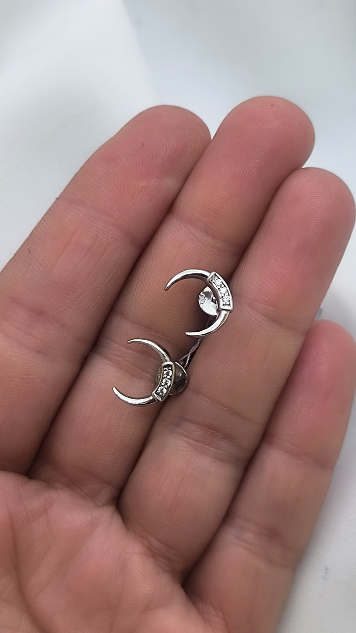 Срібні сережки пусети 925 проби Ukr-Gold.com - Зображення 3