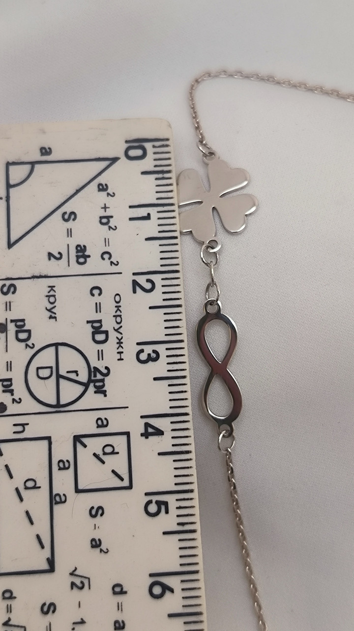 Срібний браслет на ногу 925 проби Ukr-Gold.com - Зображення 3