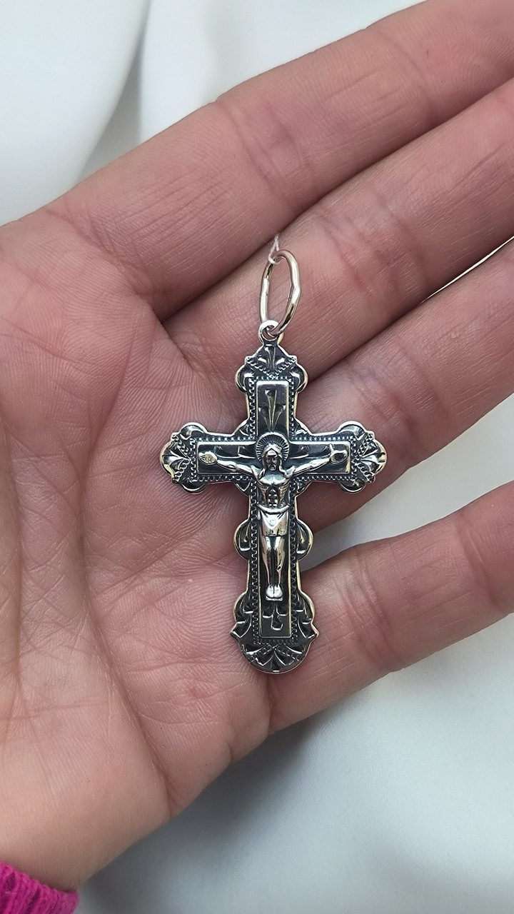 Срібний хрест 925 проби Ukr-Gold - Зображення 3