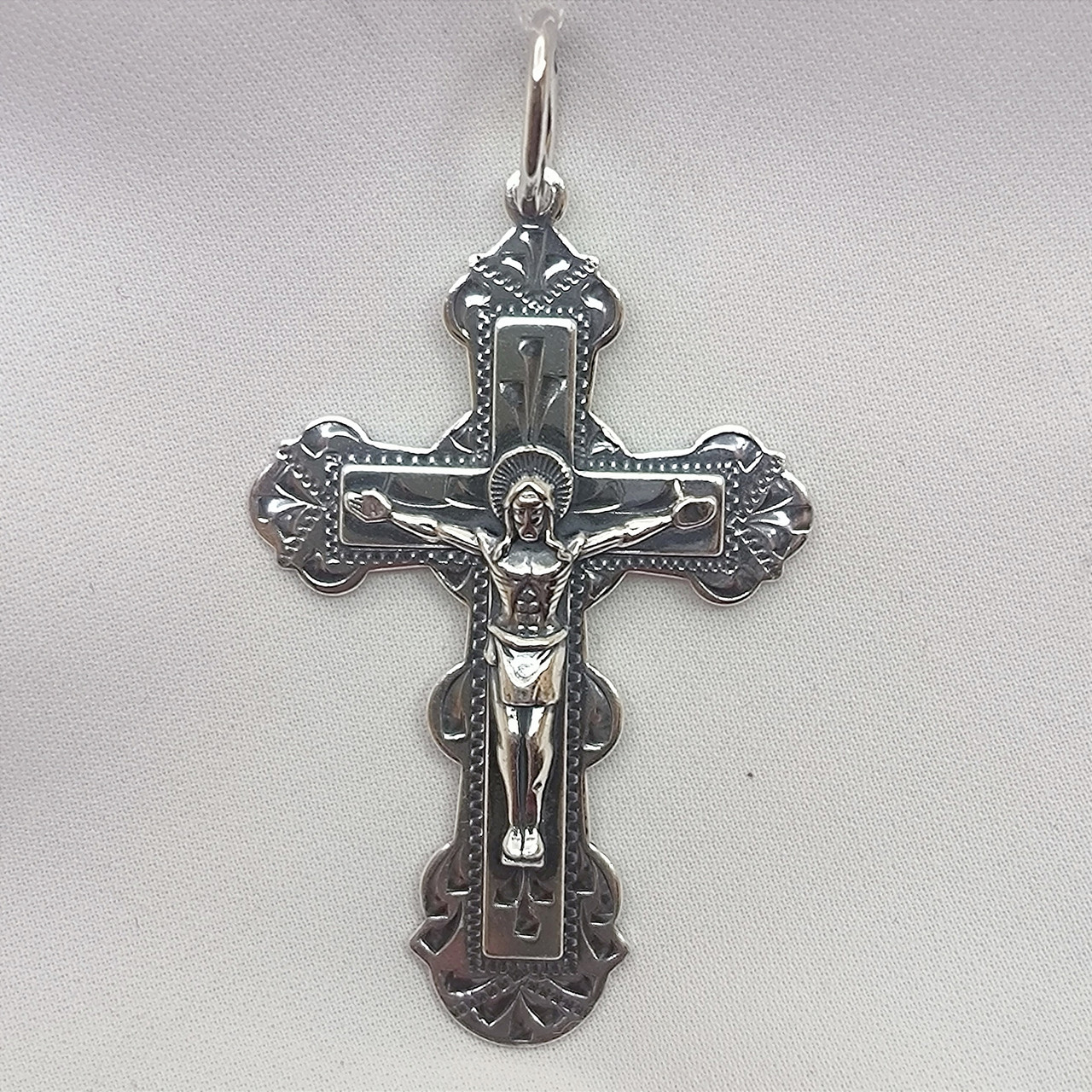 Срібний хрест 925 проби Ukr-Gold