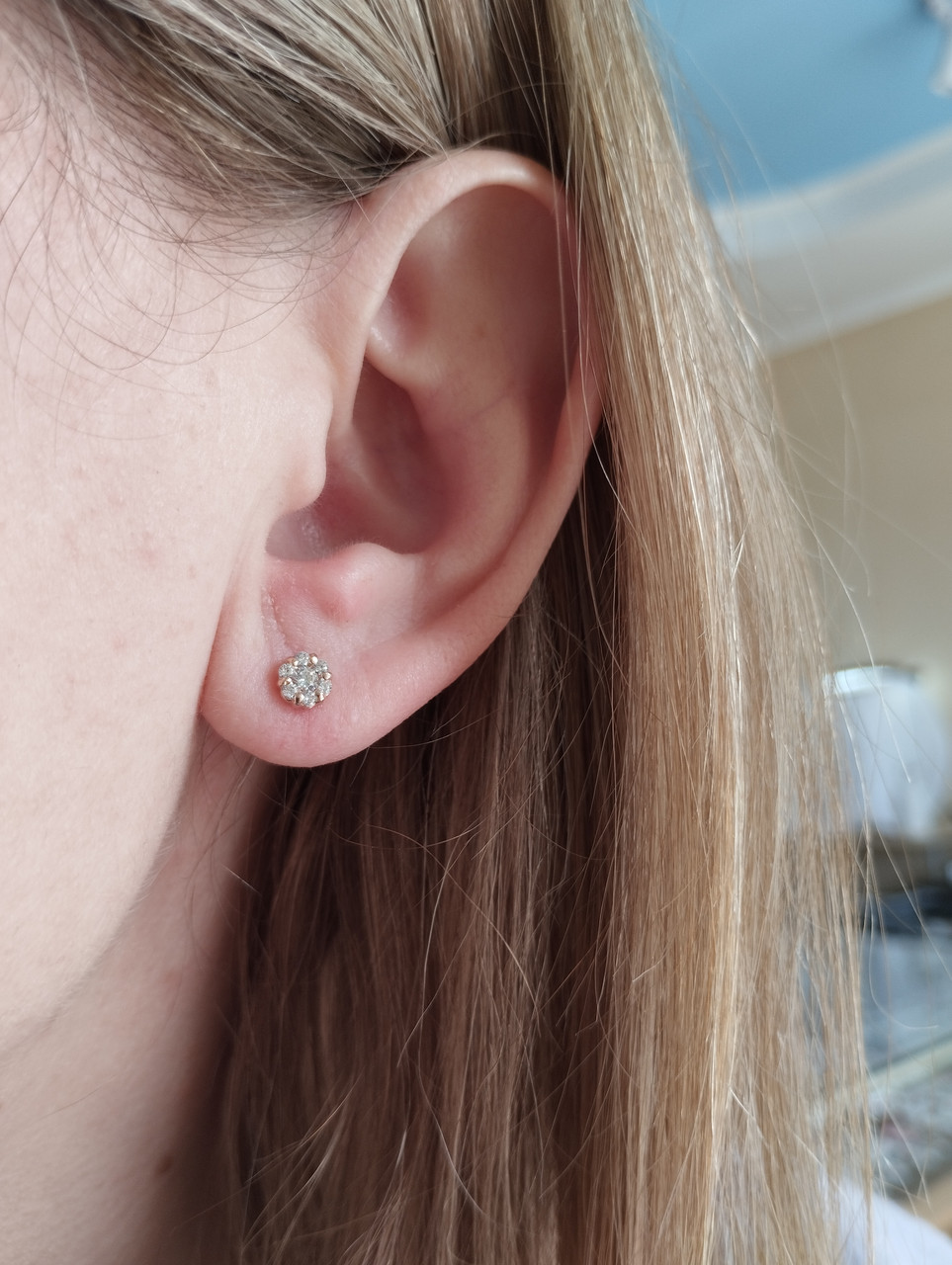 Золоті сережки гвоздики Ukr-gold - Зображення 3