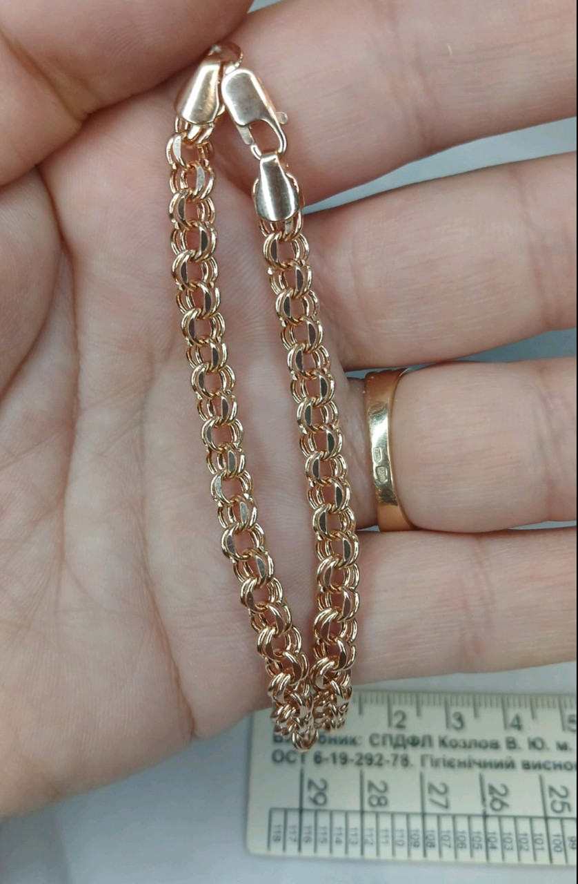 Золотий браслет 585 проби Ukr-Gold - Зображення 3