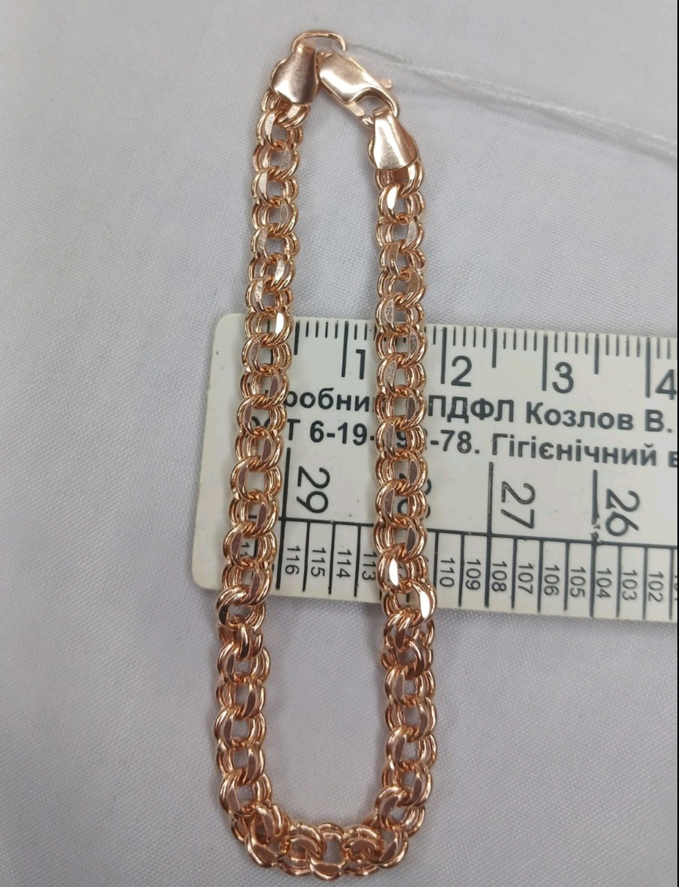 Золотий браслет 585 проби Ukr-Gold - Зображення 2