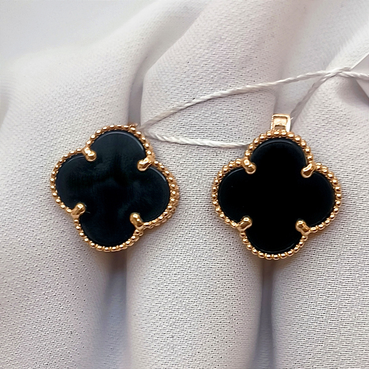 Золоті сережки, золоті сережки з оніксом