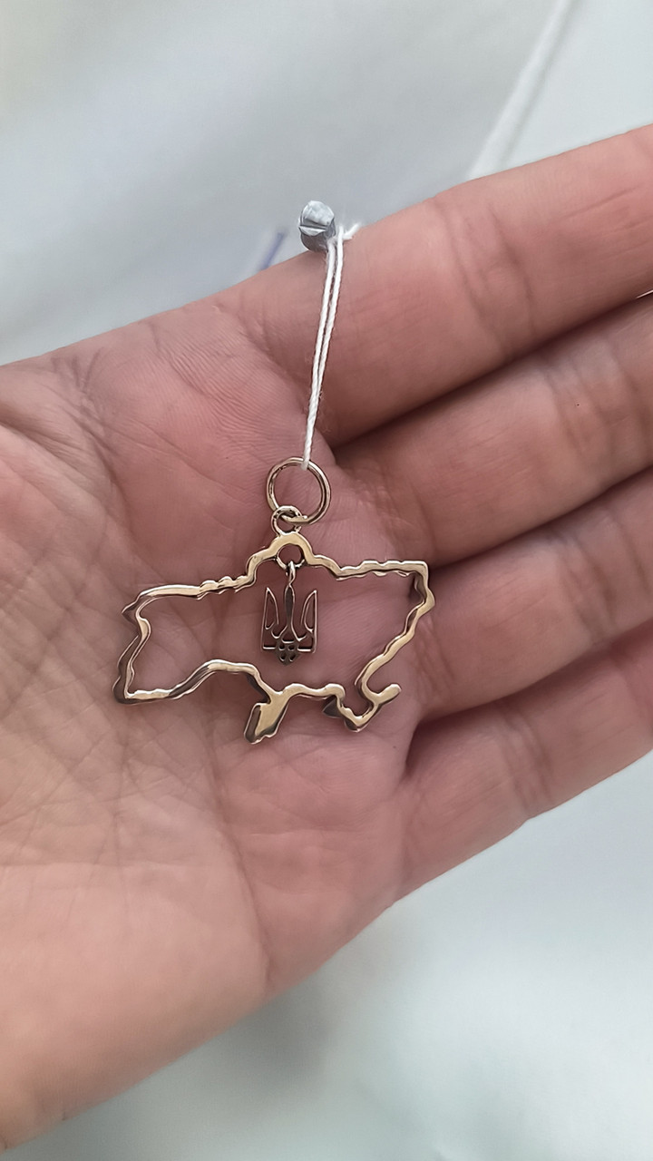 Срібний кулон мапа України Ukr-Gold - Зображення 2