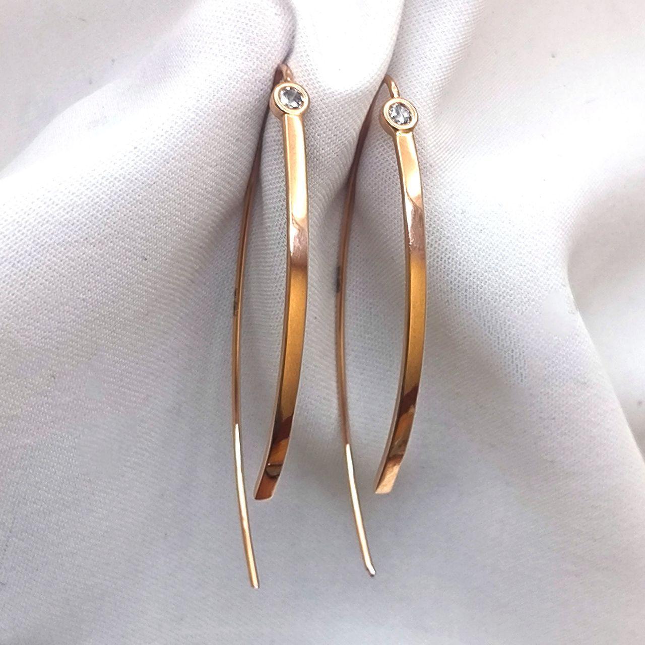 Золоті сережки 585 проби Ukr-Gold.com - Зображення 4