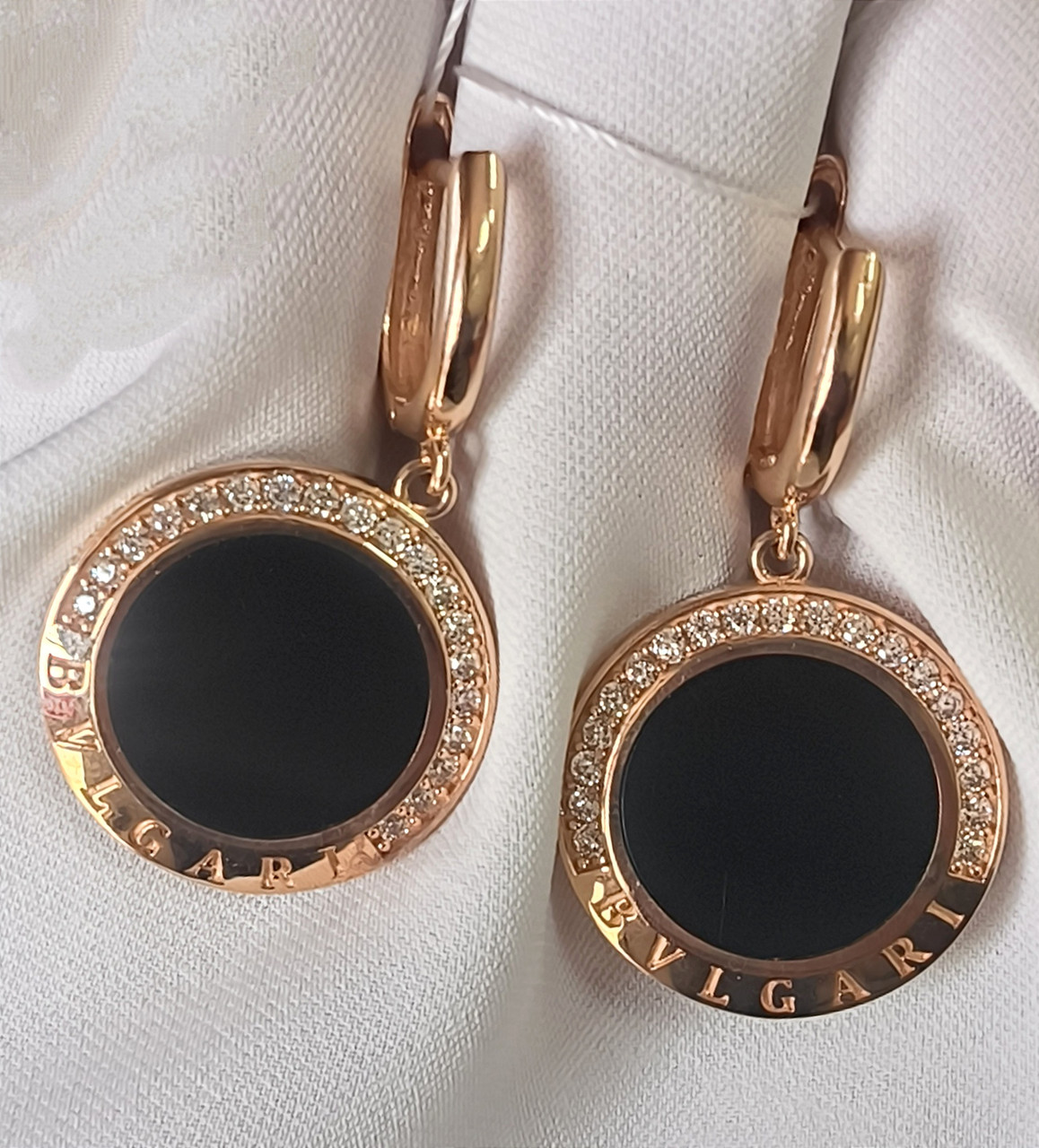 Золоті сережки з емаллю Ukr-gold - Зображення 6