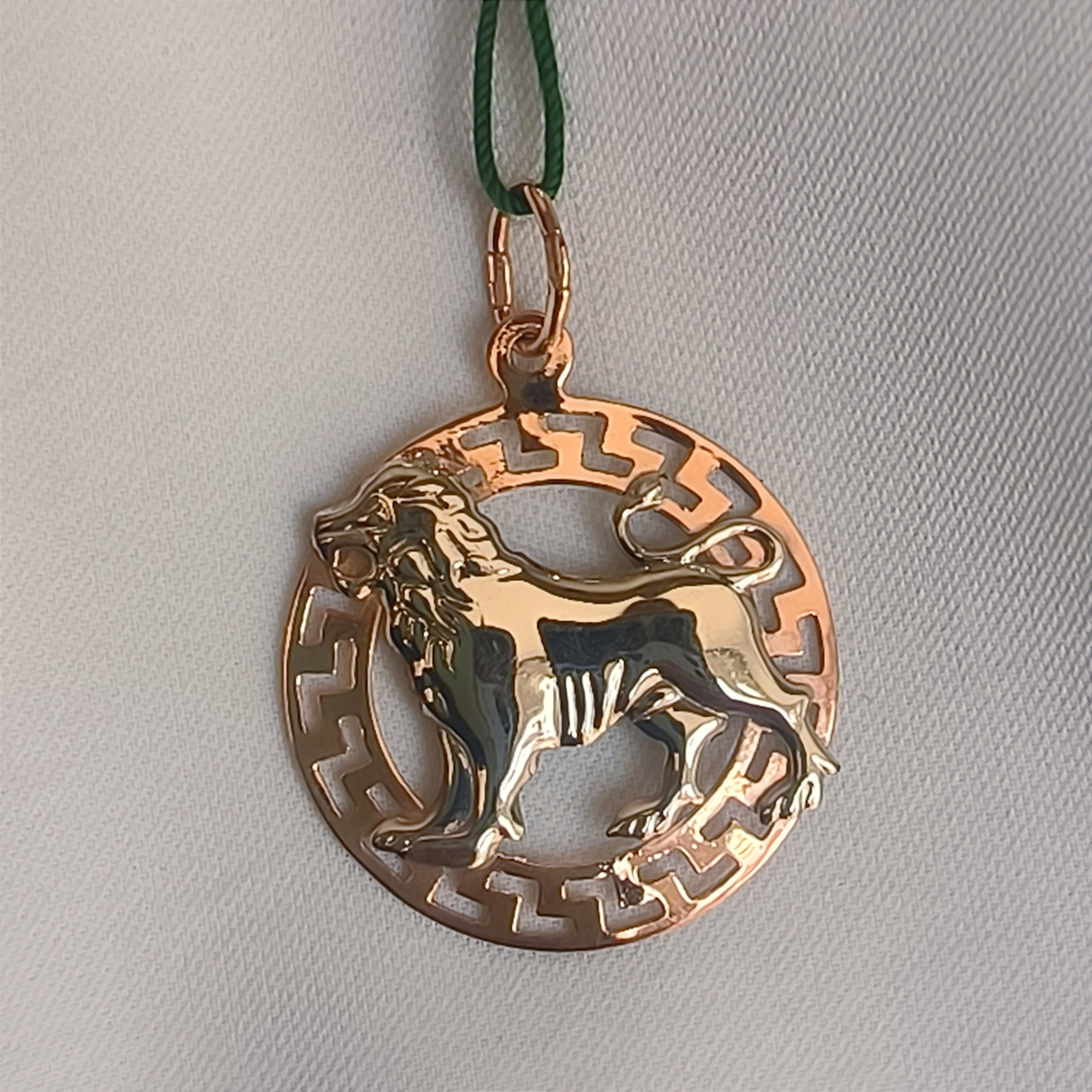 Золотий кулон зодіак "Лев" 585 проби Ukr-Gold.com