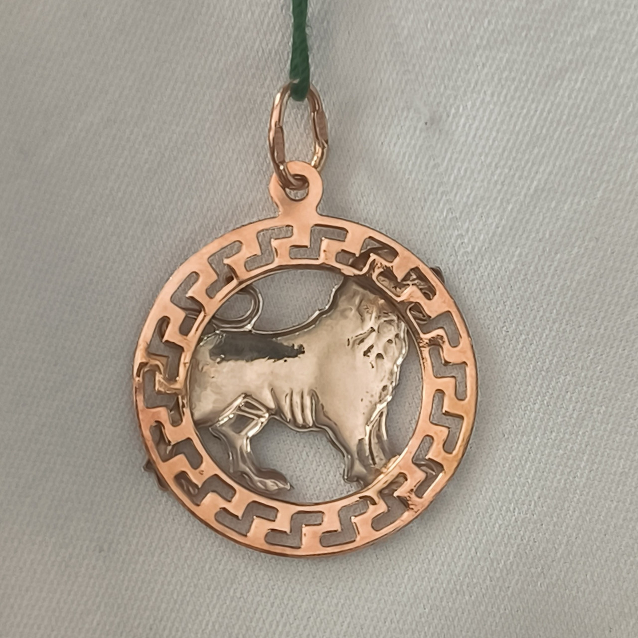 Золотий кулон зодіак "Лев" 585 проби Ukr-Gold.com - Зображення 2