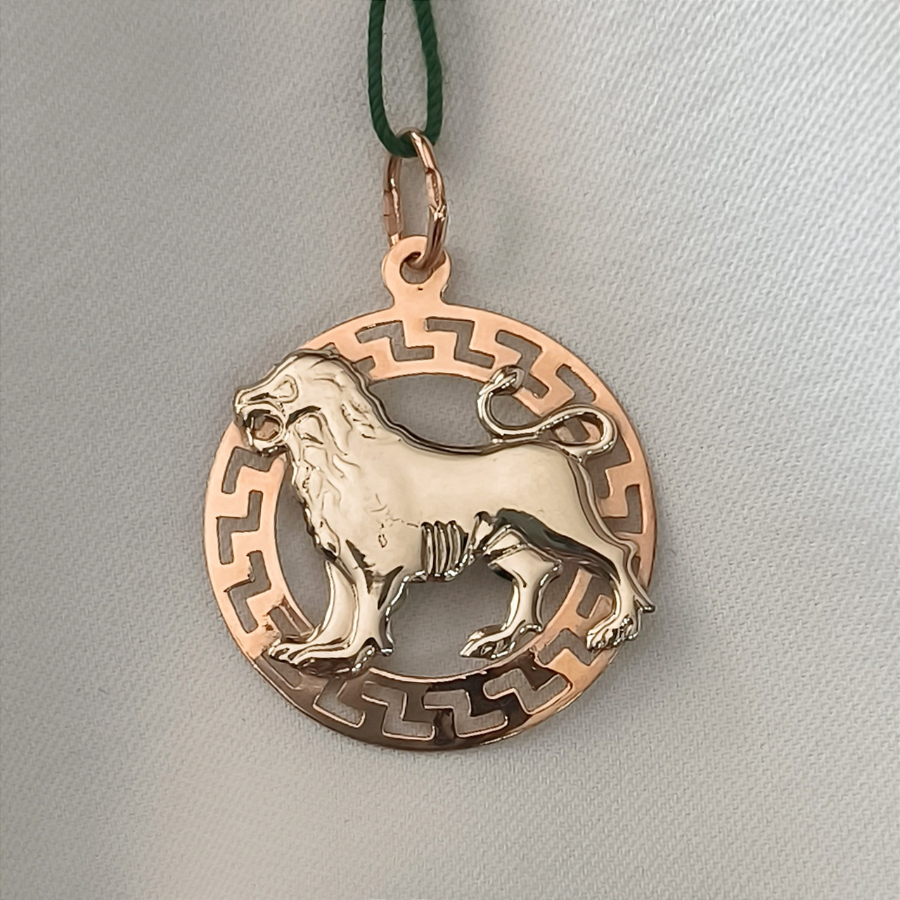 Золотий кулон зодіак "Лев" 585 проби Ukr-Gold.com - Зображення 5