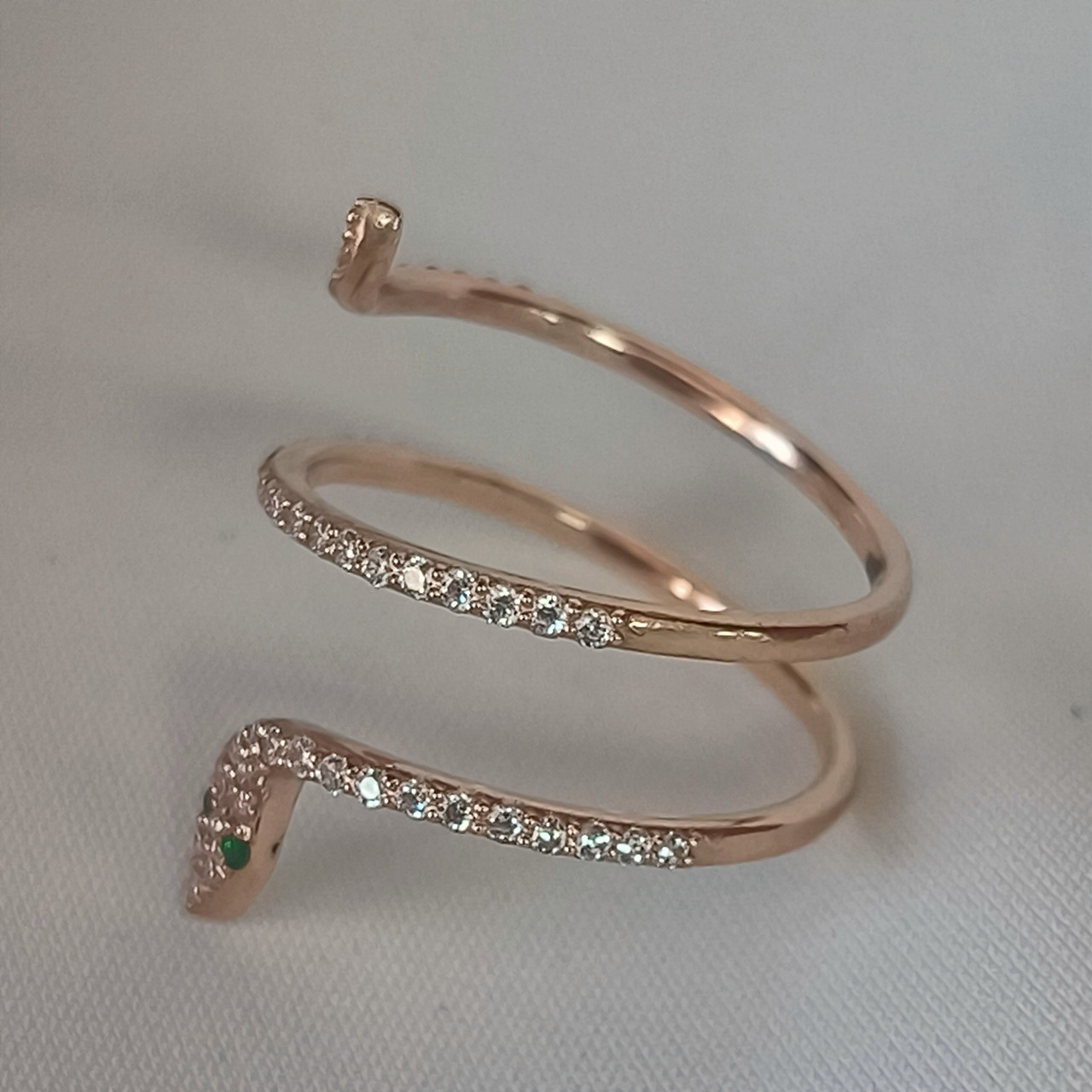 Золоте кільце 585 проби у формі змії - Зображення 2