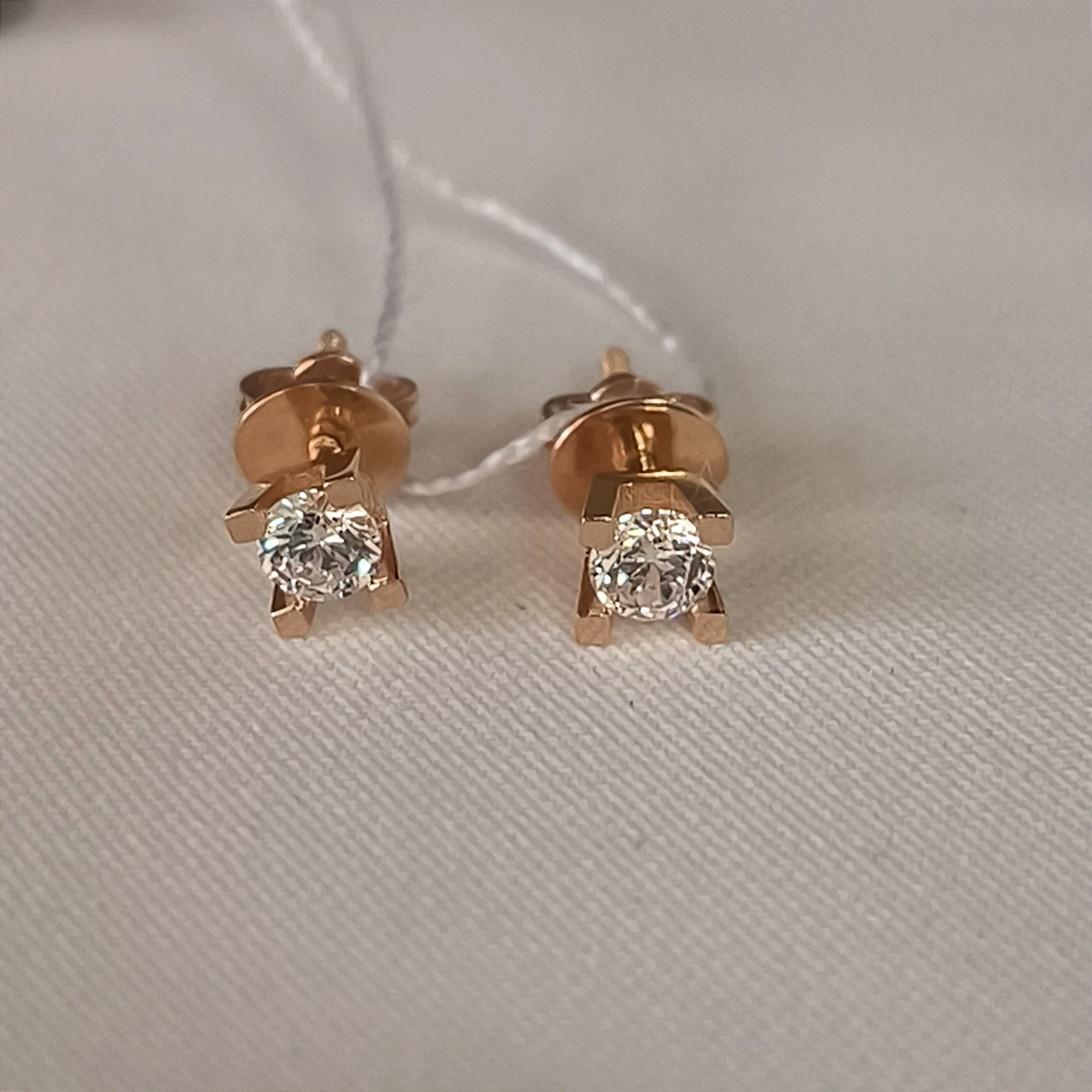 Золоті сережки пусети Ukr-gold - Зображення 6