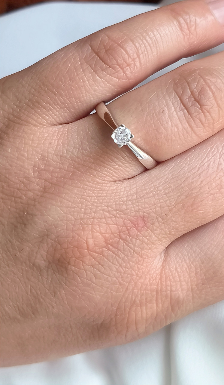 Срібне кільце з цирконієм 925 проби - Зображення 3