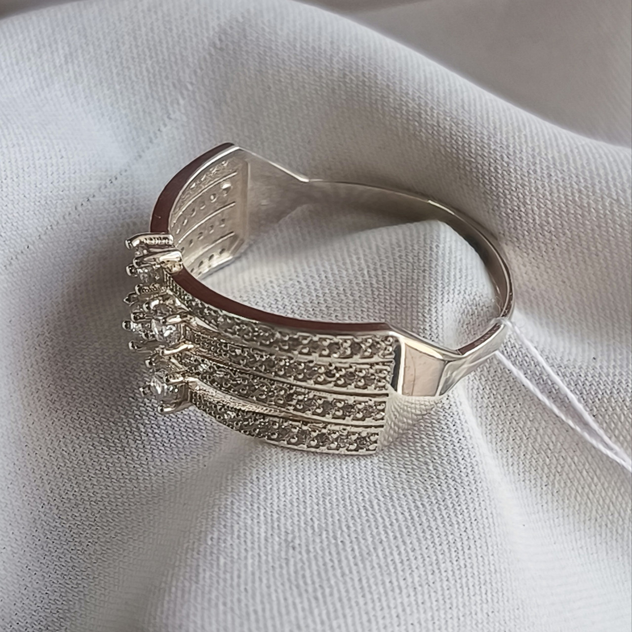 Срібне кільце з цирконієм 925 проби - Зображення 3