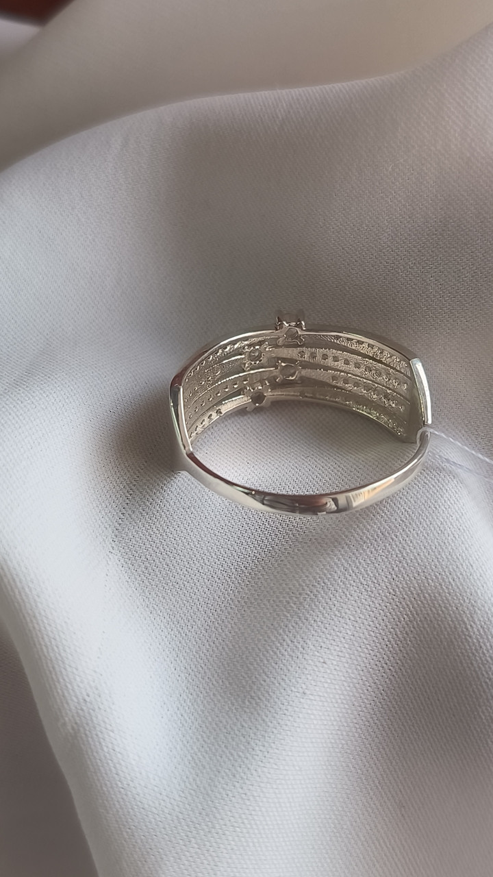 Срібне кільце з цирконієм 925 проби - Зображення 5